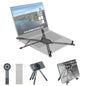 koolehaoda Portable Laptop Stand for Desk & Travel, CNC Aluminum Foldable Computer Riser Magnetic Grip Multi-Angle Support Stand for MagSafe,MacBook,iPhone,iPad, 4–16" Phones,Tablets and Laptops