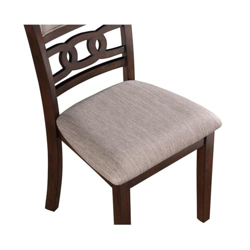 New Classic Furniture Gia Dining Chairs, Set of 2, Cherry Brown - color: Cherry, size: Set of 2, style: Dining Chair
