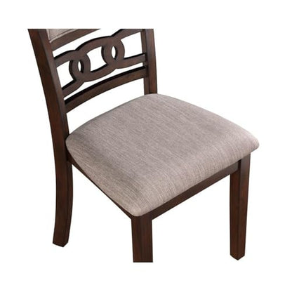 New Classic Furniture Gia Dining Chairs, Set of 2, Cherry Brown - color: Cherry, size: Set of 2, style: Dining Chair