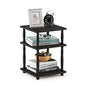 Furinno Turn-N-Tube Easy Assembly Multipurpose End Table / Side Table / Sofa Table / Nightstand, Classic Tubes, French Oak Grey/Black - color: French Oak Grey/Black, style: Contemporary