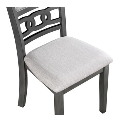 New Classic Furniture Gia Dining Chairs, Set of 2, Gray - color: Grey, size: Set of 2, style: Dining Chair