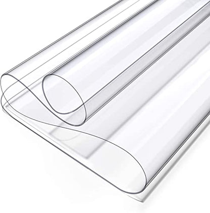 Clear Writing Desk Pad, 12’’x12” Heat Resistant Waterproof PVC Round Edge Durable Desk Protect Mat, Anti-Static Writing Mat Table Protector - size: 12"x12"
