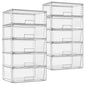 Sorbus Stackable Clear Storage Drawers, Pull-Out Organizer Bins – Large Plastic Drawer Organizers for Bathroom, Under Sink, Closet, Pantry & Kitchen Organization (10 Pack) - size: 10 Pack