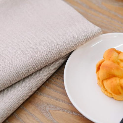 Set of 4,Soft Caddice Faux Linen 2 Side Place Mats Heat Resistant Dining Table Place Mats Kitchen Table Mats 12 x 18 Natural Linen - color: Natural Linen, size: Rectangular Placemats 12" x 18"