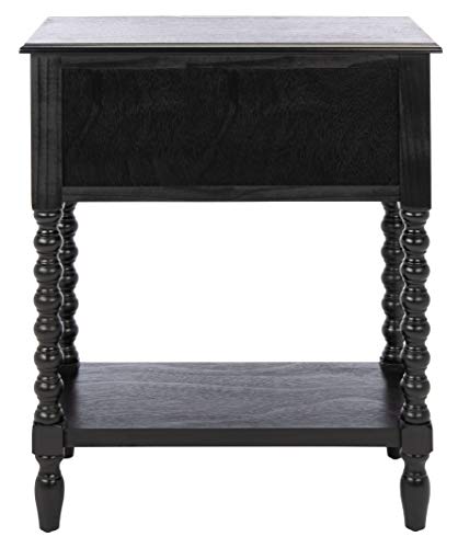 SAFAVIEH Furniture - Athena 3-Drawer Console Table - Black - Solid Wood - Farmhouse Classic Design - Ideal for Entryway, Living Room, Hallway, 23.5" W x 13" D x 29.5" H (CNS5703B) - color: Black