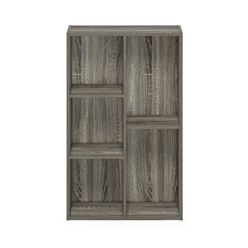 Furinno Luder 5-Cube No Tool Assembly Open Shelf, French Oak - color: French Oak, size: 5-Cube No Tool