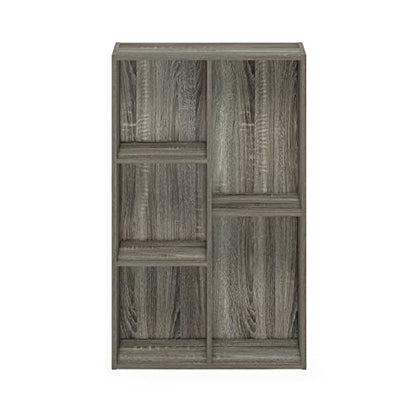 Furinno Luder 5-Cube No Tool Assembly Open Shelf, French Oak - color: French Oak, size: 5-Cube No Tool