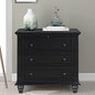 Modern Storage Wood Cabinet with 3-Drawer, Sofa Table Console Table End Table with Pull Out Tray, Accent Table Furniture for Entryway Living Room,Fully Assembly Bedside Table (Black) - color: Black