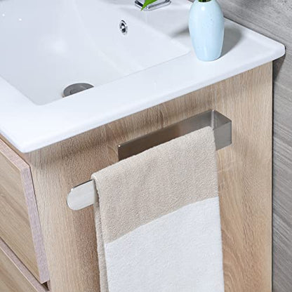 Taozun Towel Holder 11.8 Inch Brushed Hand Towel Rack Bathroom Towel Bar Adhesive Towel Ring Stainless Steel Hand Towel Hanger, Stick on Wall | Hand Towel Hanger, Self Adhesive, Stainless Steel, Brushed Finish, Silver, No Drilling, Sturdy, Space saving, S