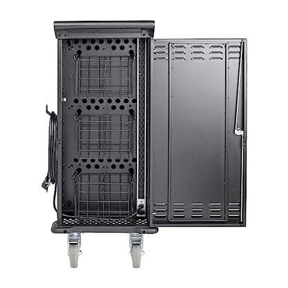 Tripp Lite 21-Port AC Mobile Charging Cart Storage Station for Chromebooks, iPads, Laptops, Tablets, Black (CSC21AC) - size: 21 AC Port, style: Cart