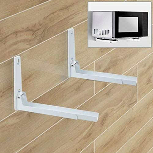 Hovico Foldable Stretch Shelf Rack Wall Mount Kitchen Microwave Oven Stand Bracket - color: Style C