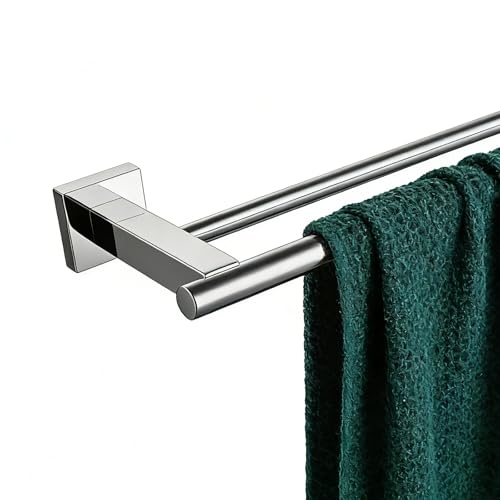 Miyili 36-Inch Double Towel Bar Stainless Steel Bathroom Towel Rack Holder Wall Mount Polished Finish, A02N90B - color: Polished Steel, size: 36-Inch