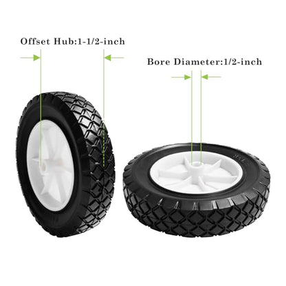 Parts Camp 8 inch Plastic Wheel Fits Oregon 72-108 hand trucks,lawnmowers,utility carts,Radio Flyer Wagon, BBQ Grill,Lawn Sprayer,Trash Can Universal Wheel 9613 - size: 8-inch