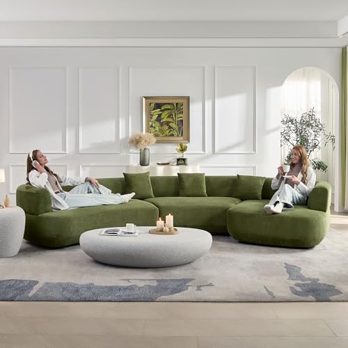 55.12" Faux Stone Coffee Table Modern Unique Coffee Table Oval Rock Center Tables Round Edge Design Fiberglass Concrete Accent Tables for Living Room Office Apartment No Assembly, Cement - color: Fiberglass Oval-cement