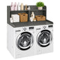 Royxen Laundry Countertop with 20“ Shelf Universal Fit, Washer and Dryer Countertop with Storage Space, Eucalyptus - color: Eucalyptus