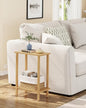 TUTOTAK Small Side Table, Narrow End Table, Skinny Sofa Table, Slim Nightstand, Couch Table, Living Room, Bed Room, Natural TB01BN062 - color: Natural, size: 2-Tier（7.9"D x 15.8"W x 22.5"H）