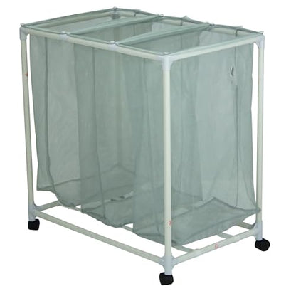 Rolling Laundry Hamper Sorter Cart with Removable Mesh Bags and Smooth Casters, Multi-Compartment Laundry Storage for Home Organization