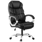 Homall Office Chair High Back Computer Desk Chair, PU Leather Adjustable Height Modern Executive Swivel Task Chair with Padded Armrests and Lumbar Support (Black) - color: Black