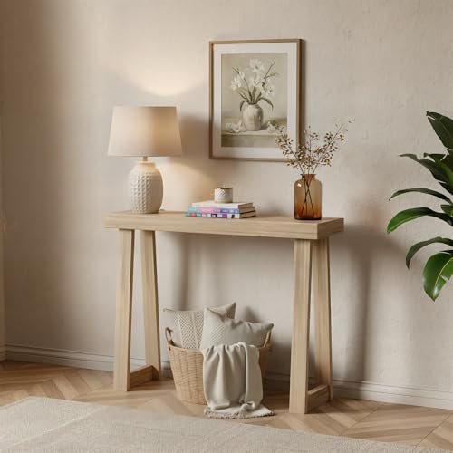Plank+Beam Classic Console Table, 36 Inch, Blonde | Non-Toxic Finishes, Versatile Design, Elegant Details, Easy Assembly, Quick Setup, Solid Wood - color: Blonde, size: 36" Console Table