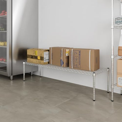 18" Deep x 60" Wide x 14" Height Wire Shelving Kit | 1-Tier | NSF Commercial Storage Rack Unit - size: 18" Deep x 60" Wide