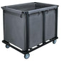 Commercial Laundry Cart with Wheels,600lbs Gray | 400L Large Commercial Laundry Hamper,Steel Frame and Oxford Cloth Bag,Industrial Laundry Cart for Hotel,Laundry Room - color: Gray