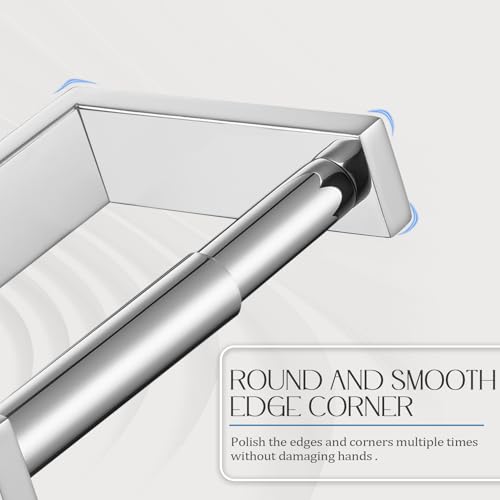 KOKOSIRI Toilet Paper Holder Spring Loaded Bathroom Toilet Roll Holder Wall Mount Stainless Steel Polished Chrome B2011CH - color: Polished Chrome, size: Without Shelf