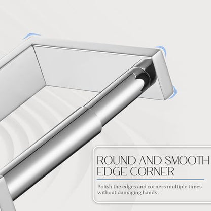 KOKOSIRI Toilet Paper Holder Spring Loaded Bathroom Toilet Roll Holder Wall Mount Stainless Steel Polished Chrome B2011CH - color: Polished Chrome, size: Without Shelf