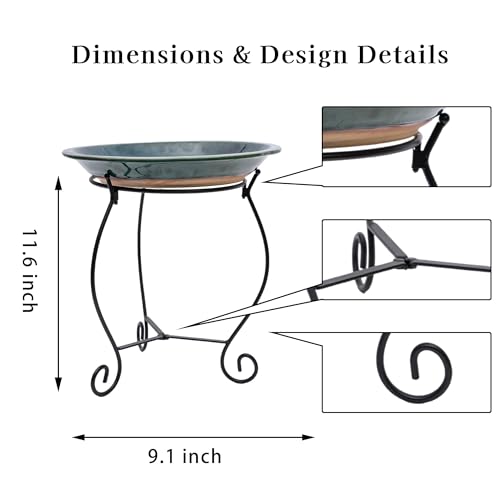 Topadorn Metal Gazing Ball Stand, Garden Globe Holder for 10-12 Inch Gazing Balls, Heavy Duty Weather Resistant Outdoor Display Stand, Black - color: Black