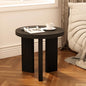 17.52" Small Round Side Table, Black | Coffee Table with Smooth Thick Mesa, Circle End Table with X Shaped Stable Legs, Accent Tea Table for Living Room, Office - color: Black, style: Side Table