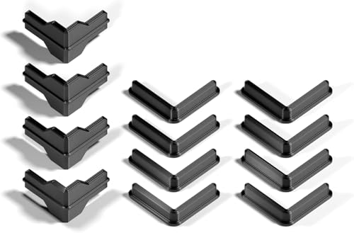 Chia Plastic Post Insert Full Set for Costco, Sam’s Club, Whalen, Gorilla Rack 5-Shelf Heavy Duty Steel Shelving Unit, Connectors, Feet, and Post Caps, 12 Pieces - color: 12 Pieces