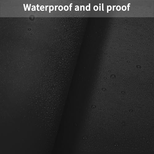 Table Cover Round - Can Be Used On Both Sides Waterproof and Easy to Clean Good Flatness Used for Dining Table(Black+Black Dia.52Inch) - color: Black+black, size: 52" (Round)