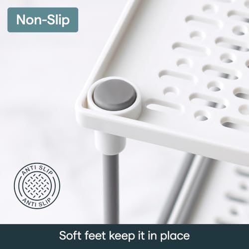 YouCopia UpSpace Adjustable Box Organizer for Foil Wrap and Kitchen Cabinet Storage, Original, White - size: Small Classic