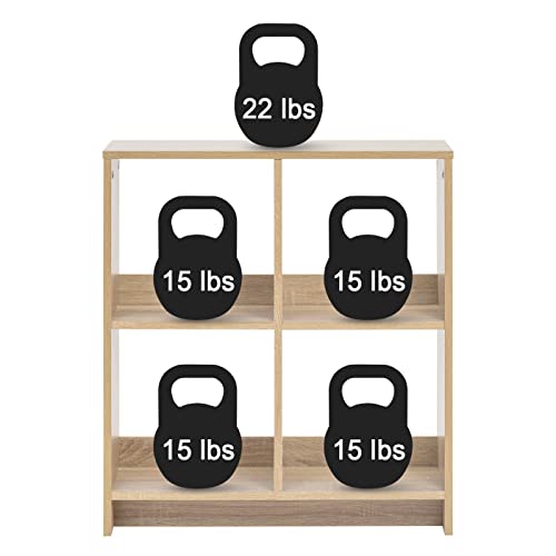 IRIS USA 4-Cube Light Brown Heavy-Duty Organizer