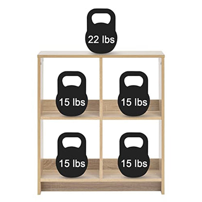 IRIS USA 4-Cube Light Brown Heavy-Duty Organizer