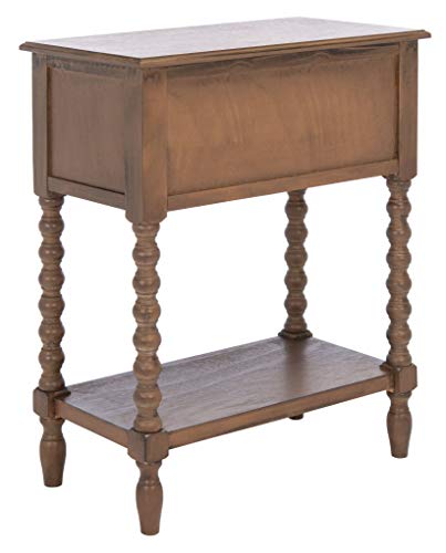 SAFAVIEH Furniture - Athena 3-Drawer Console Table - Brown - Solid Wood - Farmhouse Classic Design - Ideal for Entryway, Living Room, Hallway, 23.5" W x 13" D x 29.5" H (CNS5703C) - color: Brown