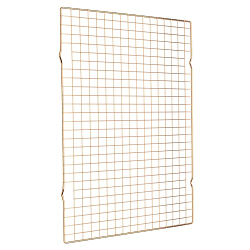 BRIOUT Cooling Rack for Baking, 16x10 Inches Baking Rack, Thick Wire Cookie Rack for Cooking, Roasting, Grilling, Drying, Oven Safe, Fits Half Sheet Pan, Gold - color: Gold, size: 16"x10"-1PC