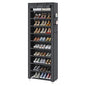 UDEAR 10-Tier Free Standing Shoe Rack Sturdy Shoe Rack Organizer for Closet Entryway Stackable Shoe Shelf with Dustproof Cover,Grey - color: Grey