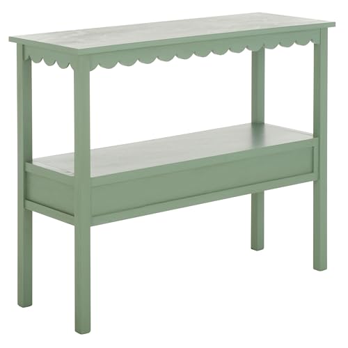 SAFAVIEH Home Collection Haven Sage Lower 2 Lower Drawer Console Table for Entryway, Living Room, Foyer - color: Sage