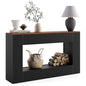 LITTLE TREE Black Console Table for Entryway, 55 Inch Long Narrow Farmhouse Sofa Table with Storage for Living Room, Hallway, Entry, Behind Couch, Entrance, Foyer