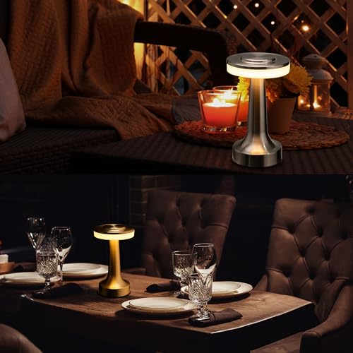 O’Bright Portable LED Table Lamp with Touch Sensor, 3-Levels Brightness, Rechargeable Battery Up to 48 Hours Usage, Night Light for Kids Nursery, Nightstand Lamp, Bedside Lamp (Matte Black) - color: Matte Black