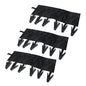 TamBee Portable Hanger Clips Travel Clothesline Travel Hangers Towel Drying Rack Clothing Hanger Folding Portable Sock Dock Swimsuit Drying Rack Hanger with 6 Clips Pack of 3 (Black) - color: Black