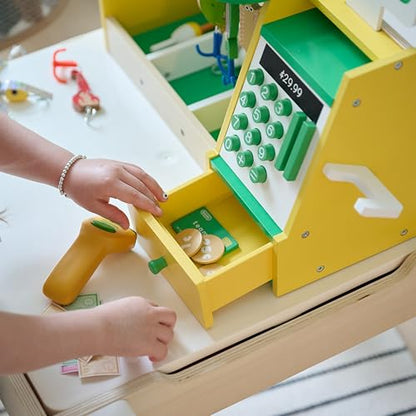 Teamson Kids - My Little Helper Fishing Shop | Wooden Role Play Counter, For Toddlers, Includes Fish & Accessories, STEM Gift, Ages 3+ - style: Fishing Shop