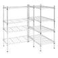 8-Tier Wire Shelving Unit, Adjustable Heavy Duty Storage Rack with Leveling Feet, Freestanding Standing Shelf Organizer, for Kitchen Pantry Garage, Chrome - color: Chrome, 8 Tier-70.87"