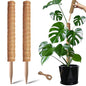 Moss Pole, 2 Pack 17 Inch Monstera Plant Support for Climbing Plants Accessories Indoor, Stackable Moss Poles Plant Support Stakes, Coir Plant Pole Sticks for Potted Plants, Pothos, Philodendron - size: 2pcs x 17 Inches