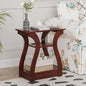 FROMJBEST End Tables Living Room, Cherry End Table with Charging Station | Side Table Living Room, with USB Ports and Outlets, Nightstand for Bedroom, 3-Tier Storage Shelf, Bedside Table - color: Cherry