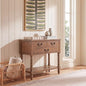 SAFAVIEH Furniture - Athena 3-Drawer Console Table - Brown - Solid Wood - Farmhouse Classic Design - Ideal for Entryway, Living Room, Hallway, 23.5" W x 13" D x 29.5" H (CNS5703C) - color: Brown