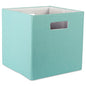 DII Collapsible Polyester Storage Cube, Solid, Lightweight and Durable, Small Square, 11x11x11, Aqua - color: Aqua, size: Small Square, 11x11x11"
