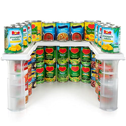 Savvy Shelf Adjustable Pantry & Can Storage Organizer - Kitchen Cabinet - Pantry Organization & Storage Can Organizer for Cupboard