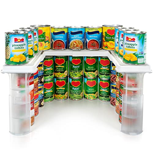 Savvy Shelf Adjustable Pantry & Can Storage Organizer - Kitchen Cabinet - Pantry Organization & Storage Can Organizer for Cupboard