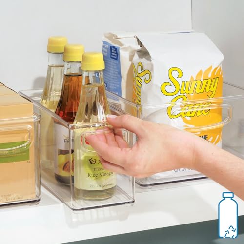 iDesign Clear Plastic Stackable Storage Bin Organizer | Slim, Tall, Narrow, For Kitchen or Pantry - style: Pack of 1